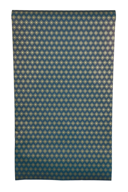 Papier cadeau Verona papier couché bleu/or 0.70x100m