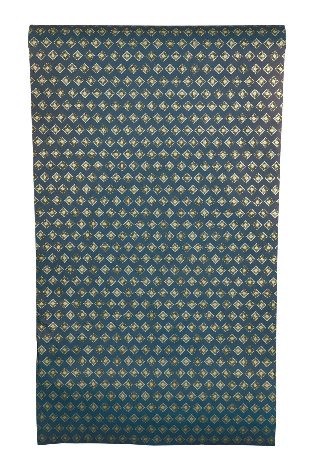 Papier cadeau Verona papier couché bleu/or 0.50x200m