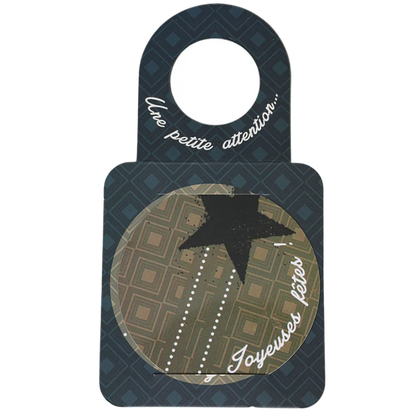 Carte message/goulot Victoria disque anti-goutte - Verona/Joyeuses Fêtes