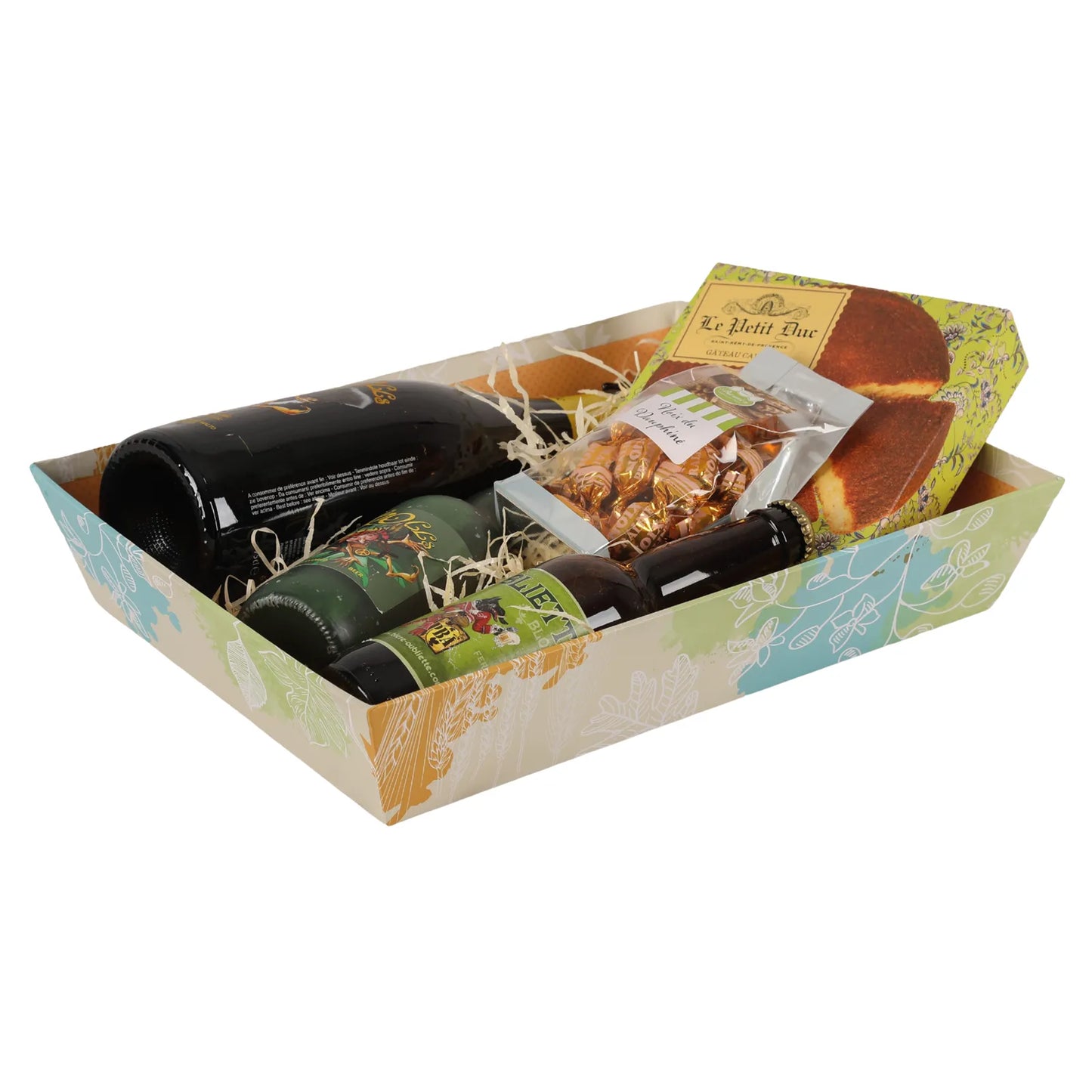 Granada rigid cardboard rectangular basket, 36x27x7cm