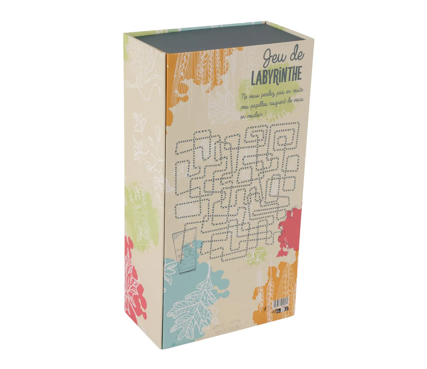 Coffre Granada carton rigide rectangle 34x18x10cm, fermeture aimant