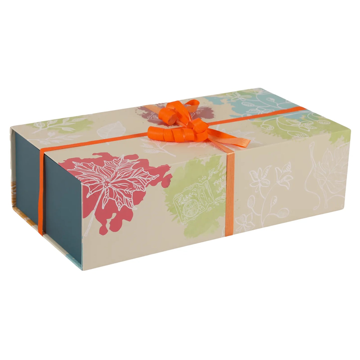 Coffre Granada carton rigide rectangle 34x18x10cm, fermeture aimant