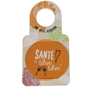 Carte message/goulot Victoria Granada disque anti-goutte - Santé tchin-tchin