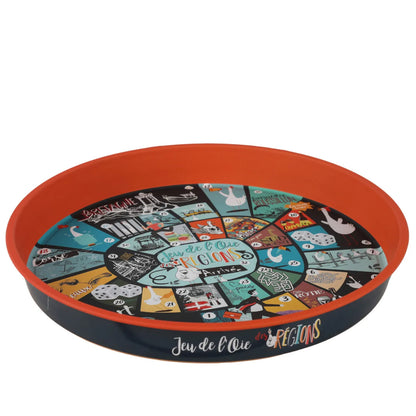 Viggo round metal game board - Regional Goose Game