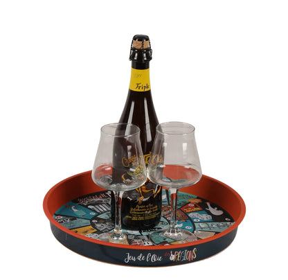 Viggo round metal game board - Regional Goose Game