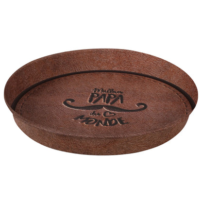 Viggo round metal tray - Dad