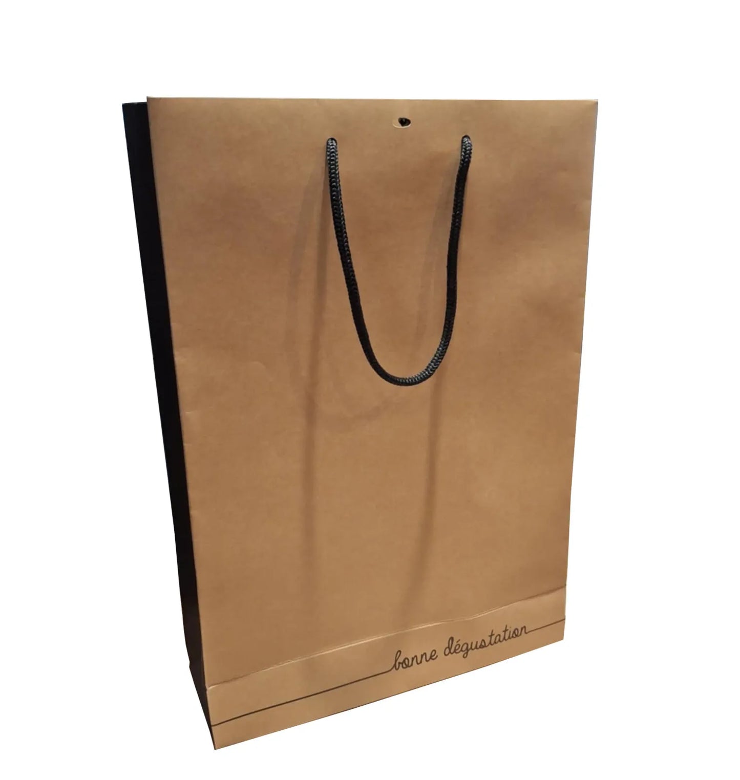 Elusa kraft paper bag with 3 PVC windows