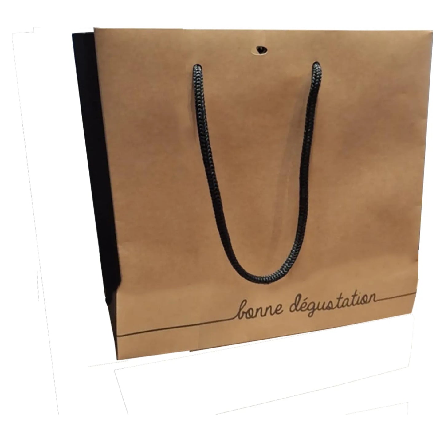 Elusa kraft paper bag, local produce, 18x8x19cm, PVC window