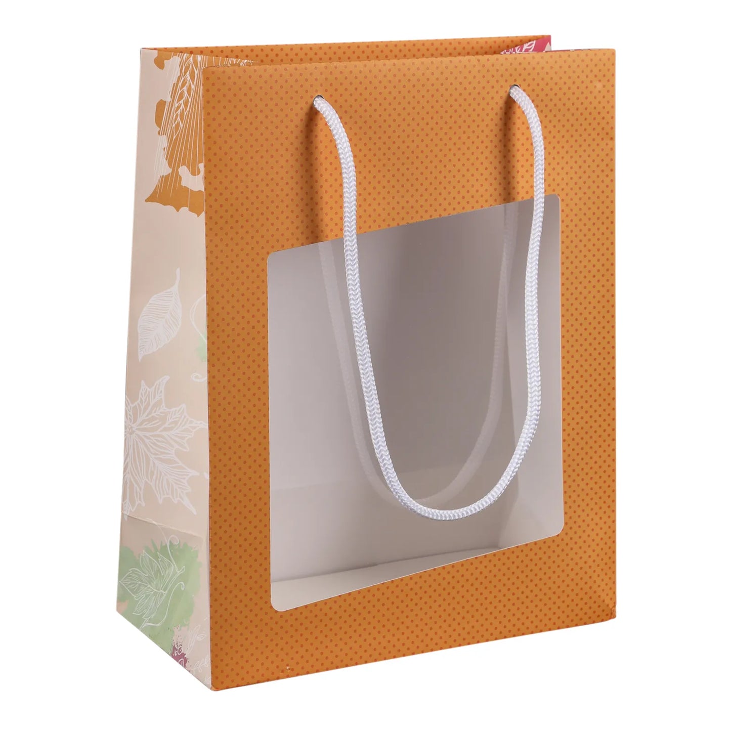Granada kraft paper bag, local produce, 18x8x19cm, PVC window