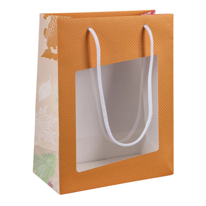 Granada kraft paper bag, local produce, 18x8x19cm, PVC window