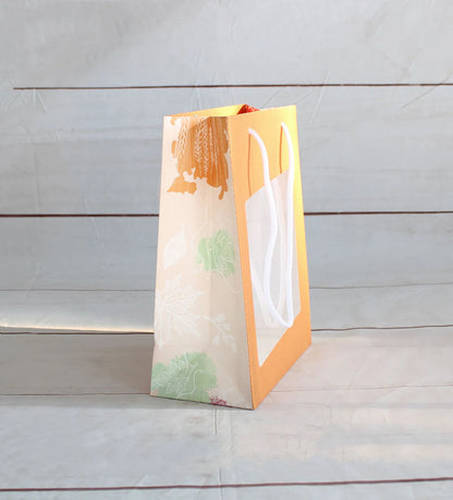 Granada kraft paper bag, local produce, 22x11x28cm, PVC window