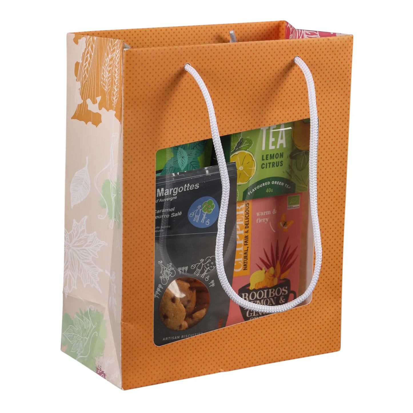 Granada kraft paper bag, local produce, 22x11x28cm, PVC window