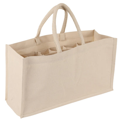Sac Lorenzo réutilisable toile coton naturel 12 bières