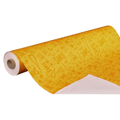 Granada orange coated gift wrap 0.70x100m