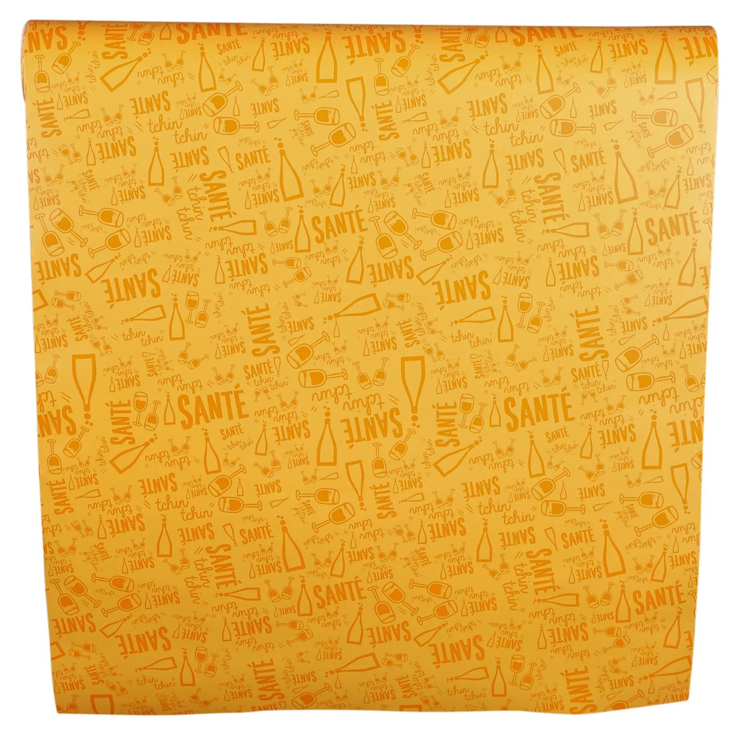 Granada orange coated gift wrap 0.50x200m