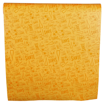 Granada orange coated gift wrap 0.50x200m