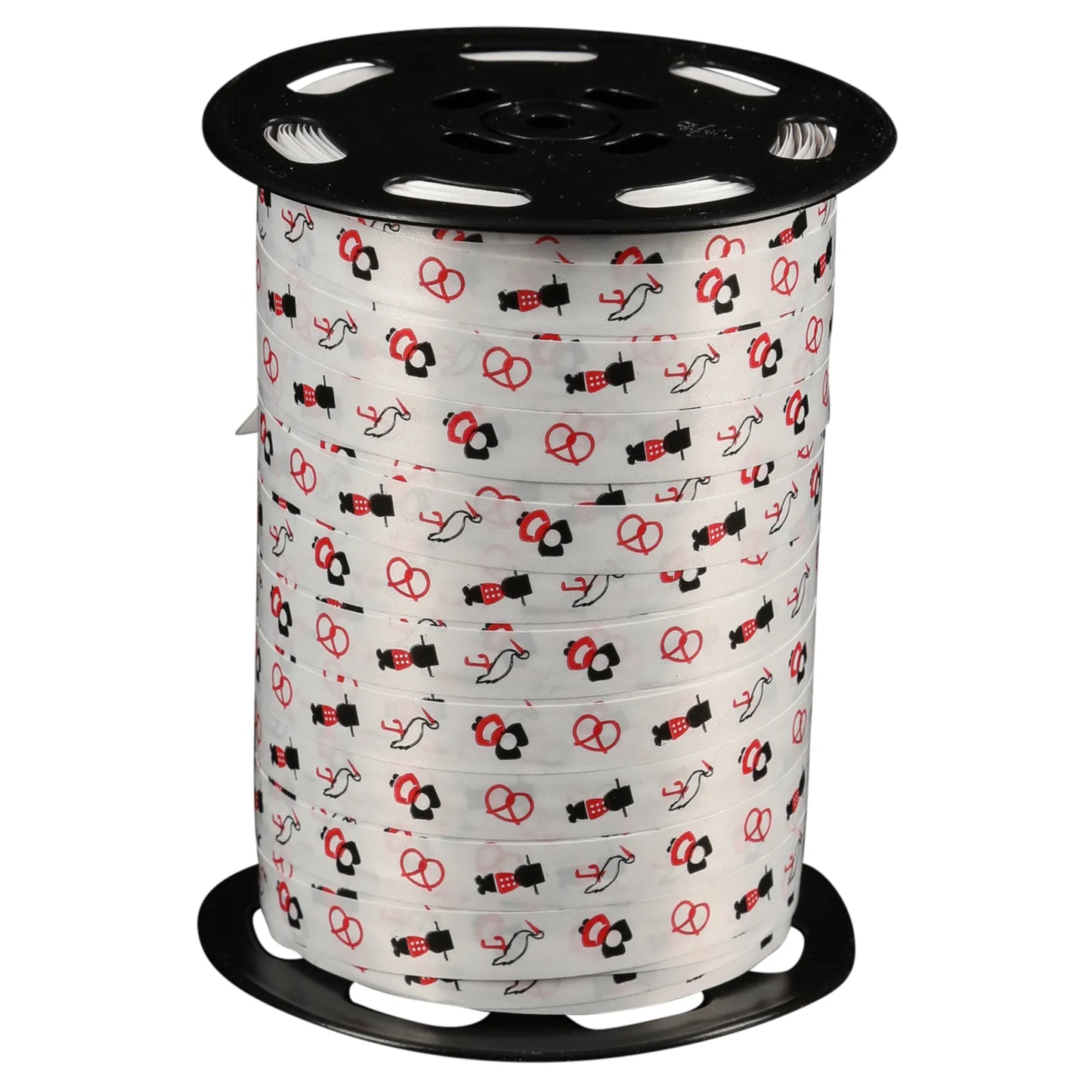 Smooth white satin ribbon - Alsace (10mm x 225m spool)