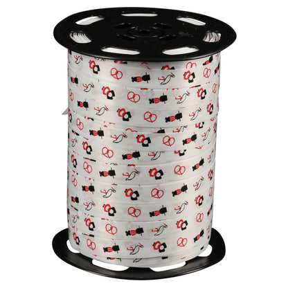 Smooth white satin ribbon - Alsace (10mm x 225m spool)