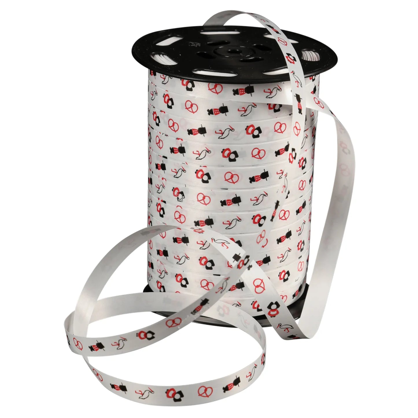Smooth white satin ribbon - Alsace (10mm x 225m spool)