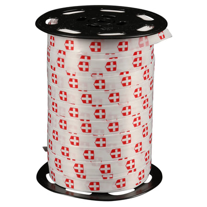 Smooth white satin ribbon - Savoy Cross (10mm x 225m spool)