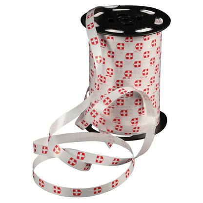 Smooth white satin ribbon - Savoy Cross (10mm x 225m spool)