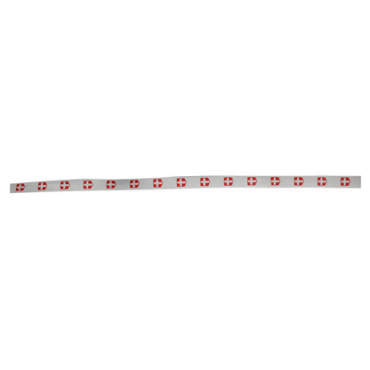 Smooth white satin ribbon - Savoy Cross (10mm x 225m spool)