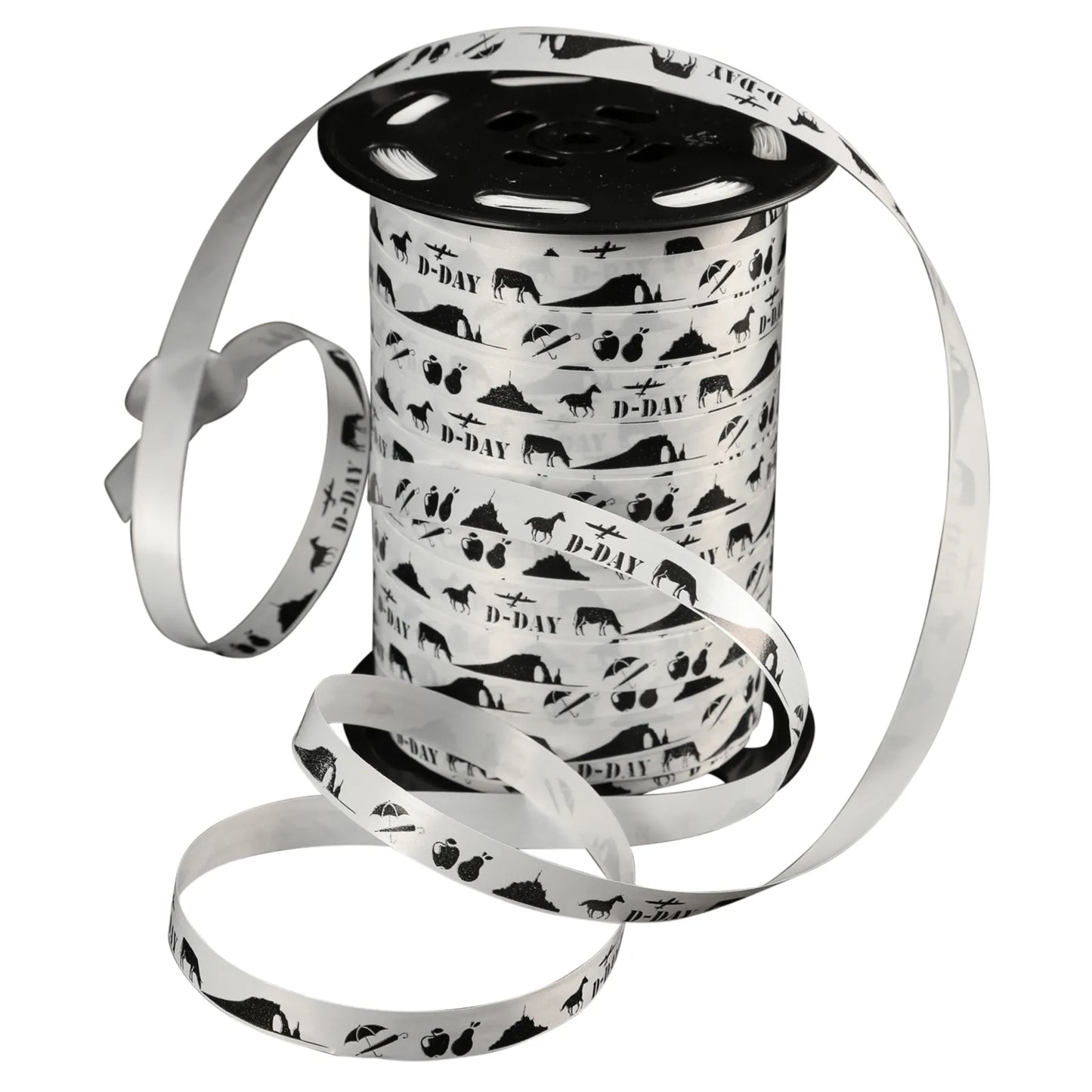 Smooth white satin ribbon - Normandy (10mm x 225m spool)