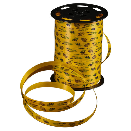 Ruban Bolduc satiné lisse jaune - Provence (bobine 10mmx225m)