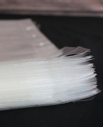 Clear polypropylene neutral pouch without gusset, 65x75cm