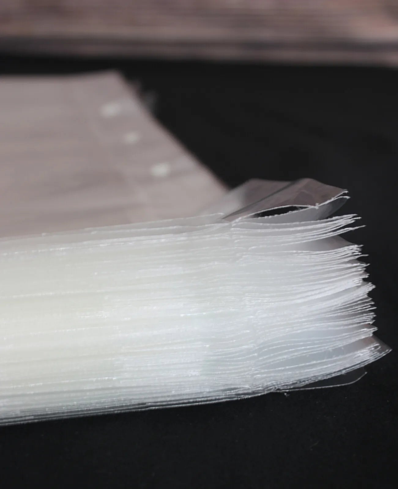 Clear polypropylene neutral pouch without gusset, 45x60cm