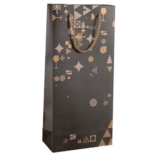 Sac Mokha papier 2 bouteilles