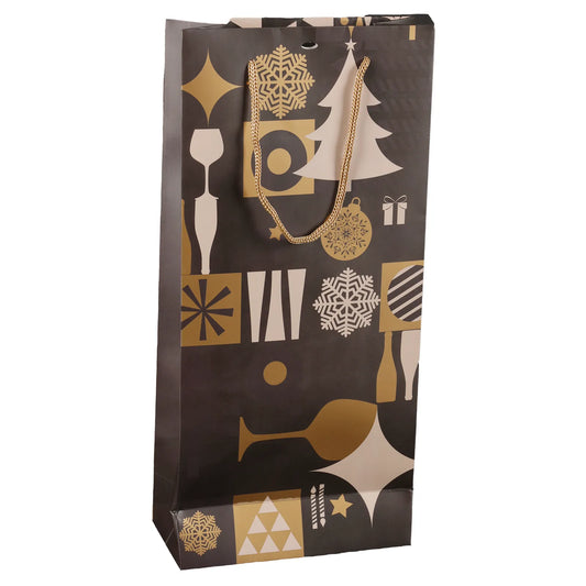 Sac Mokha papier 2 bouteilles