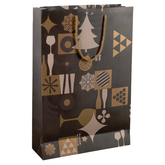 Sac Mokha papier 3 bouteilles