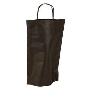 Sac Espérance papier kraft noir 1 bouteille