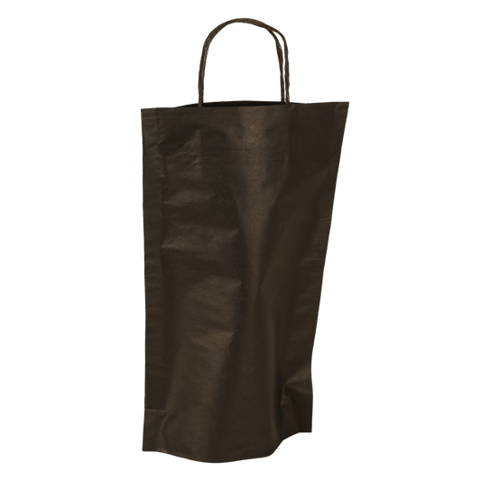 Sac Espérance papier kraft noir 1 bouteille
