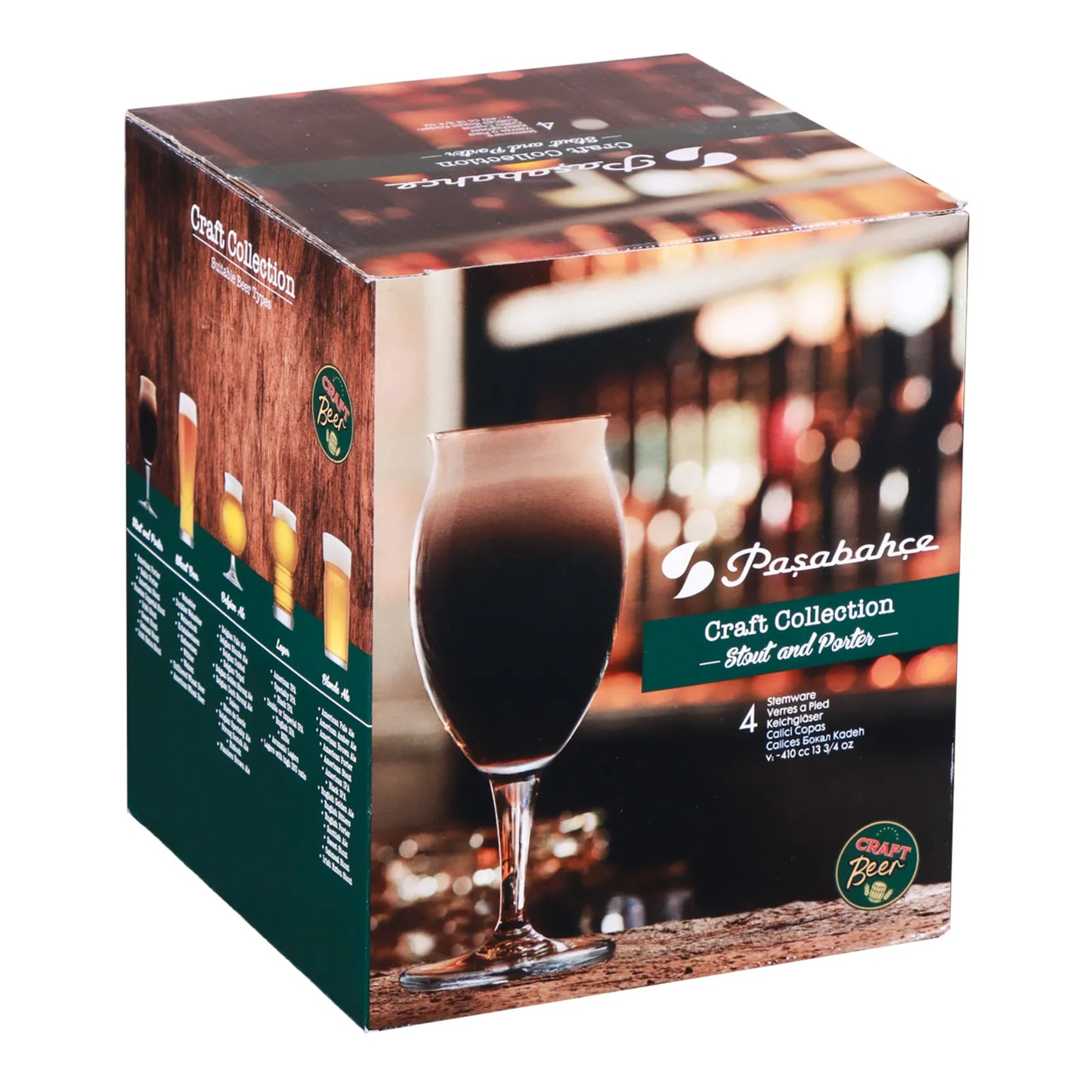 Verre à bière Karl 41cl sur pied Complexe