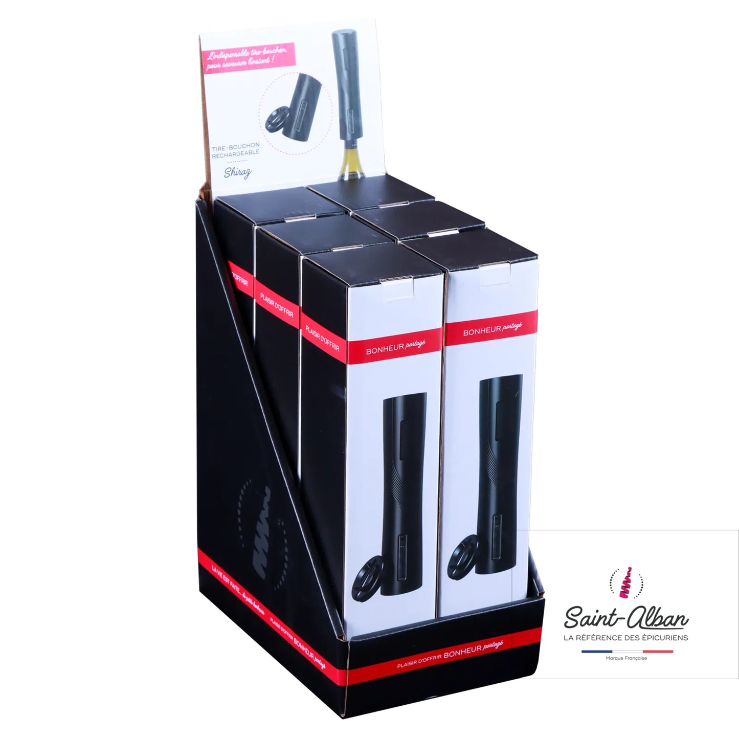 Electric corkscrew for Shiraz bottles with capsule cutter, Saint Alban