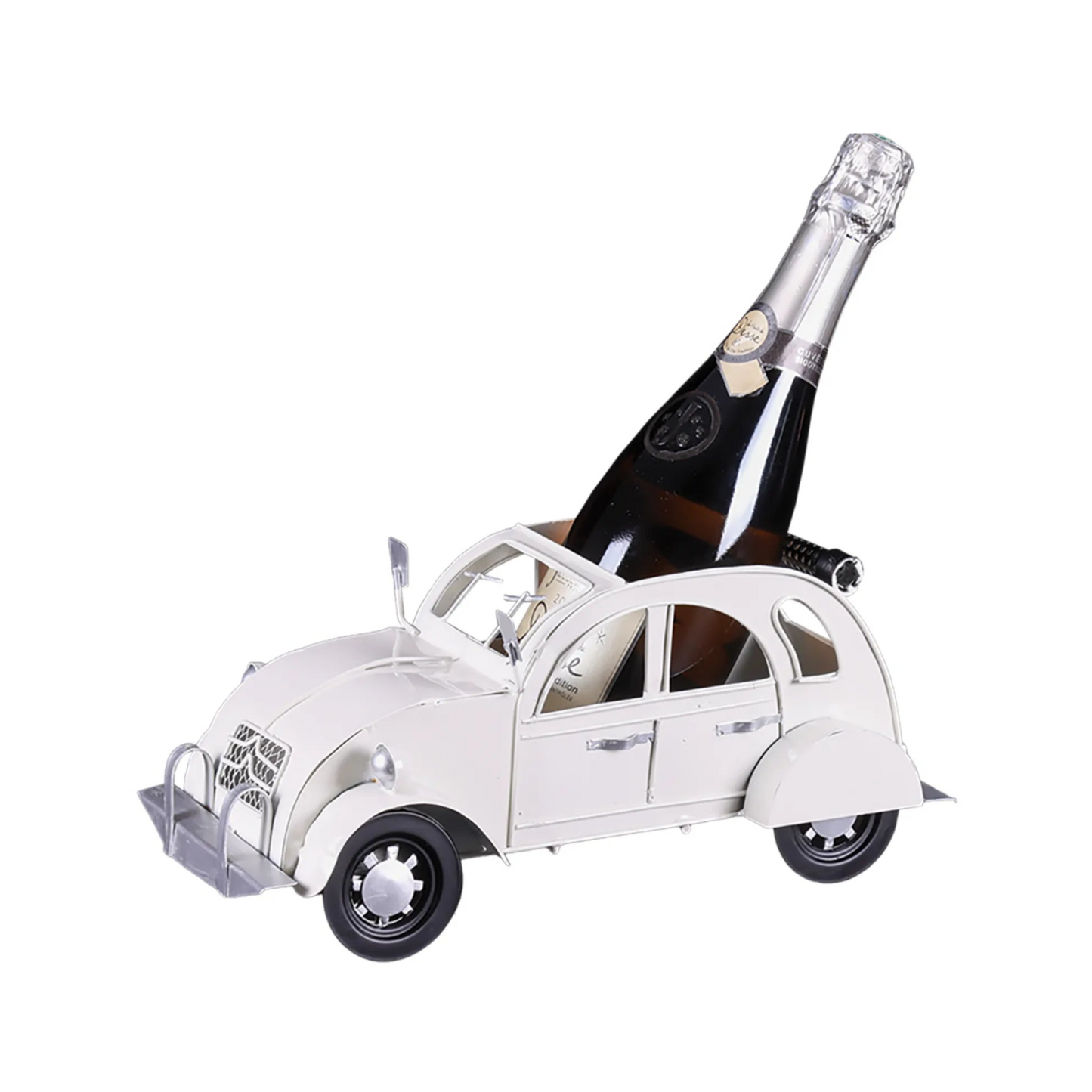 Support bouteille Félix métal beige - 2CV