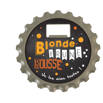 Décapsuleur 3 en 1 Marcus métal - Blonde Brune Rousse...
