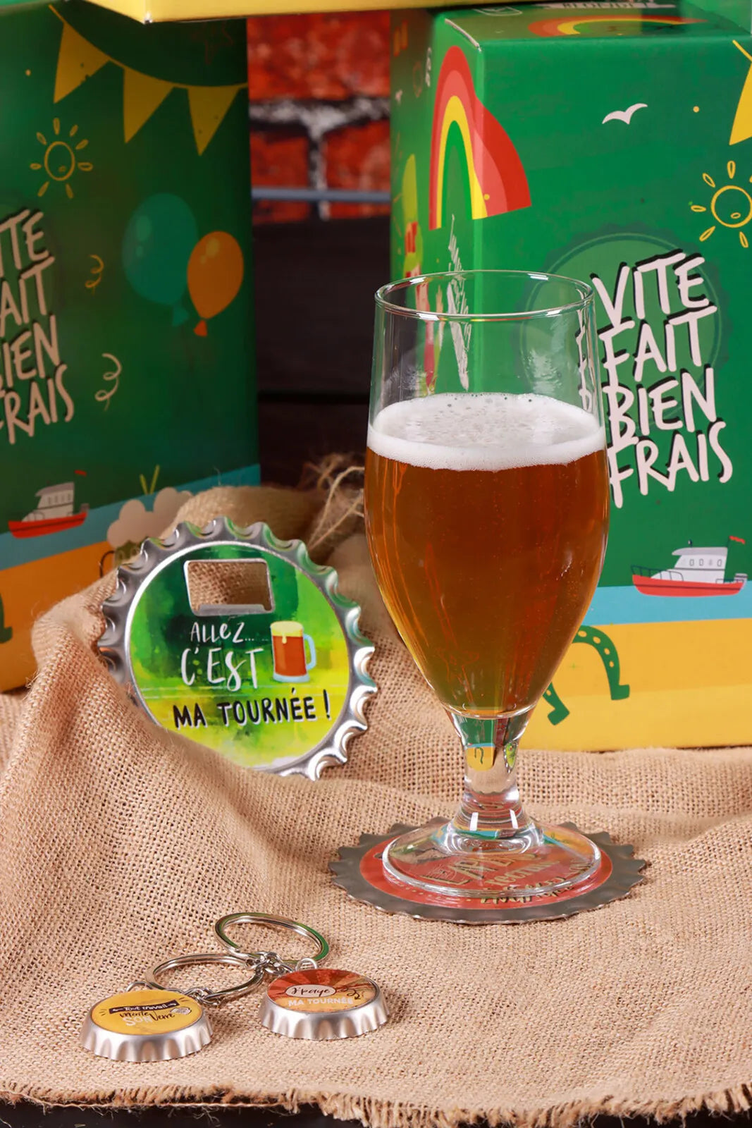Verre à bière Cervoise 38cl sur pied