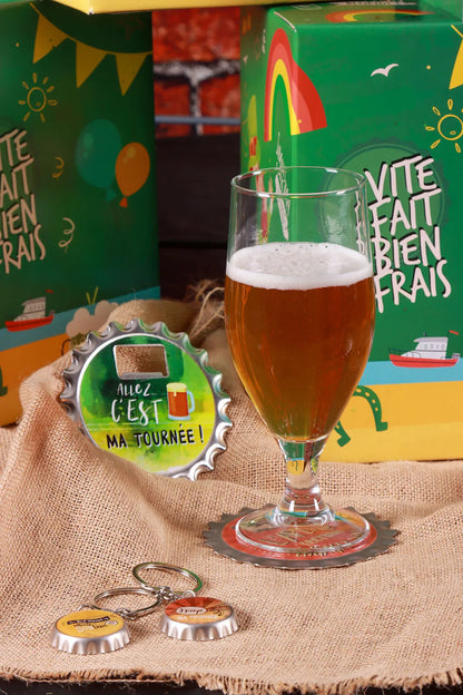Verre à bière Cervoise 38cl sur pied