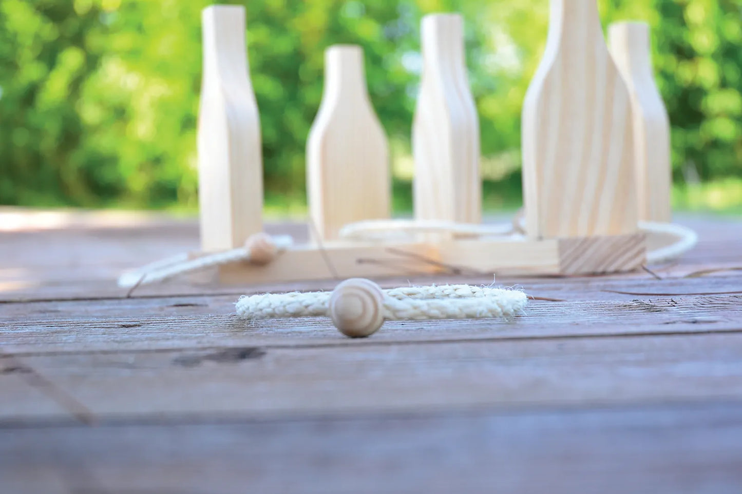 Boumba wooden ring toss game, 12 pieces