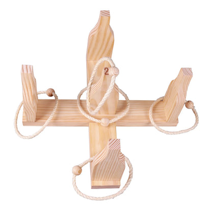 Boumba wooden ring toss game, 12 pieces