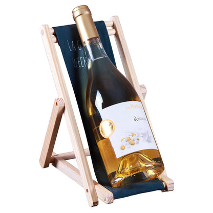 Support bouteille Valentina bois toile - La Gym du week-end