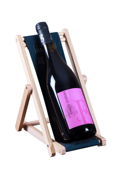 Support bouteille Valentina bois toile - La Gym du week-end