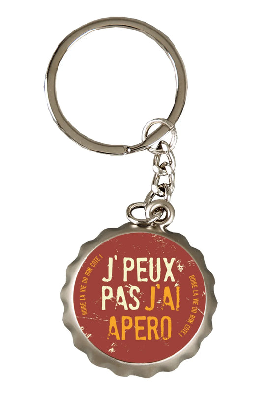 Porte-clé décapsuleur Ivo métal - Jpeux pas jai apéro