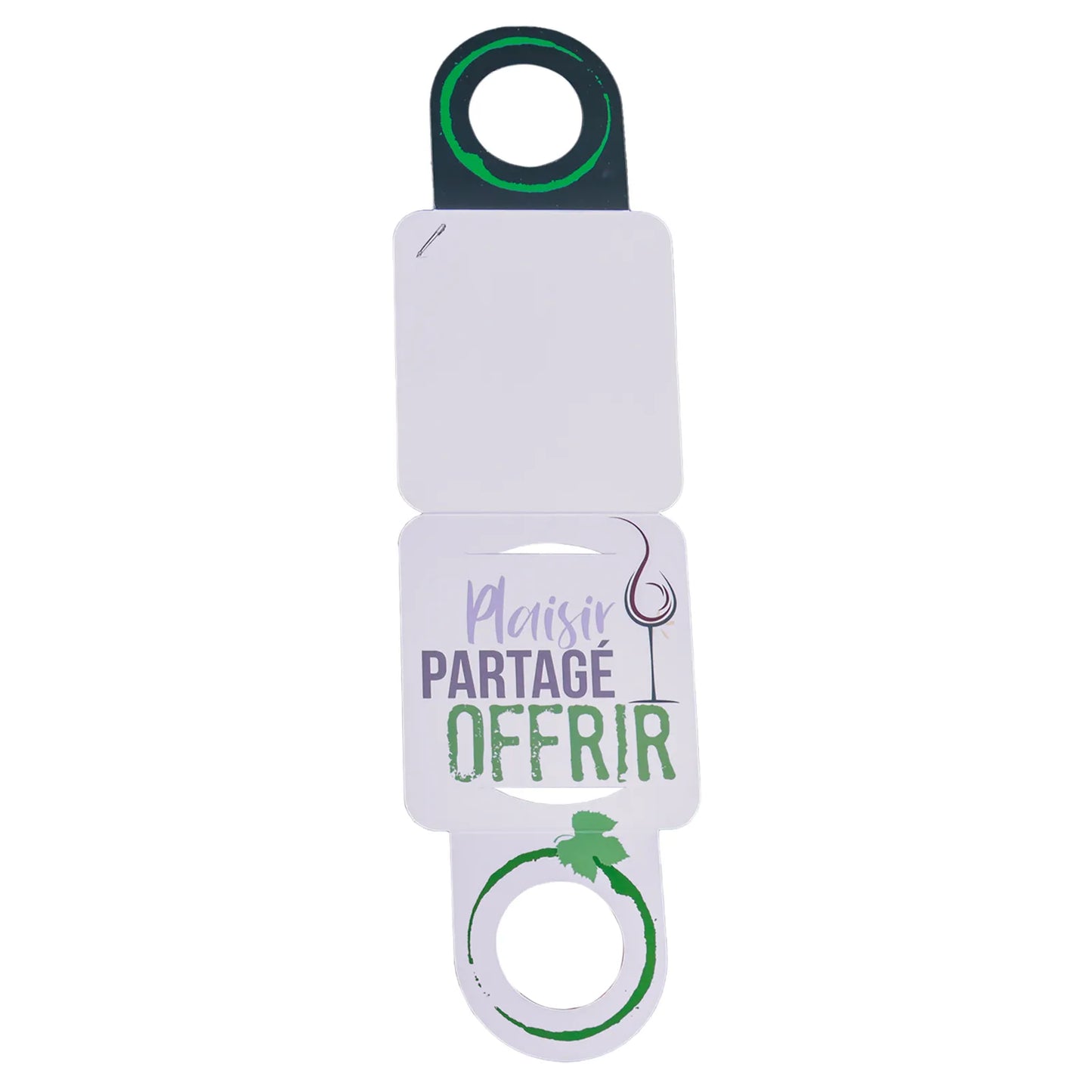 Carte message/goulot Victoria disque anti-goutte - Cest ta fête