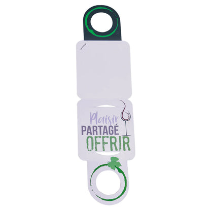 Carte message/goulot Victoria disque anti-goutte - Cest ta fête