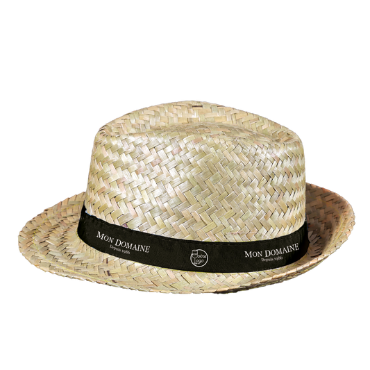 Chapeau Ernest paille avec bandeau personnalisé