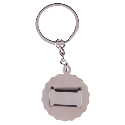 Metal bottle opener keychain - BZH Brittany